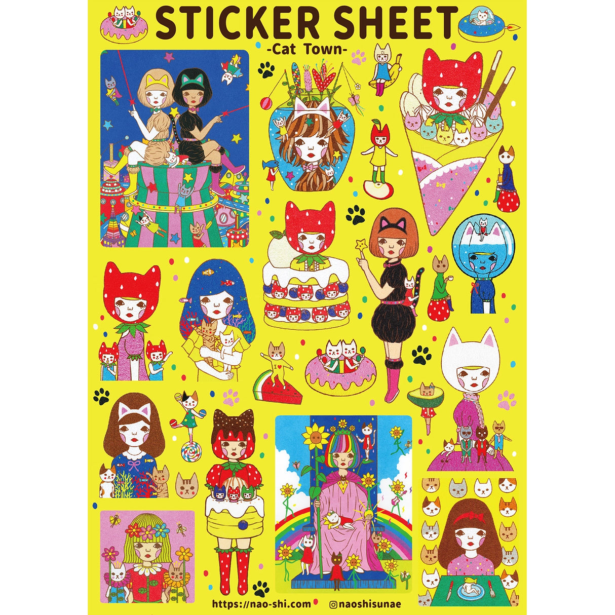 Naoshi - Cat Town Sticker Sheet

Cat Town sticker sheet is perfect for decorating your journal, binder, planner, scrapbook or laptop.