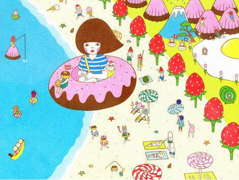 Naoshi Donut Tour Postcard

These postcards are featuring striking colorful and whimsical world. Artwork made with colored sand and then scans them in high quality.