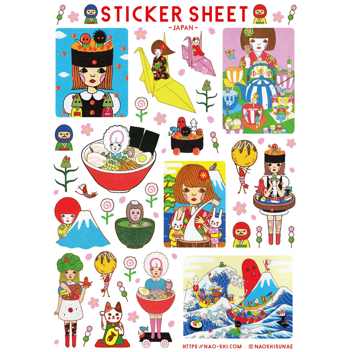 Naoshi - Japan Sticker Sheet