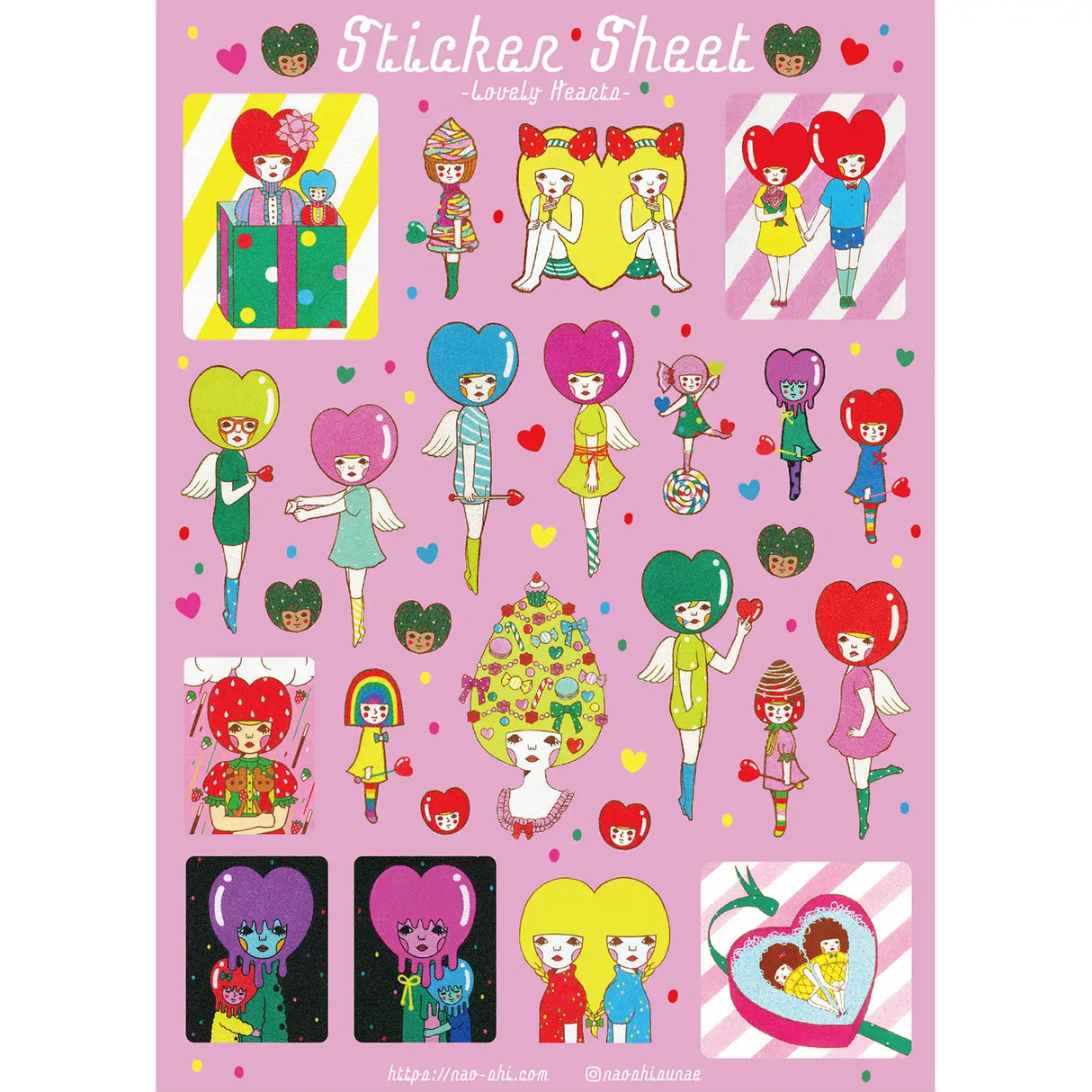 Naoshi Lovely Hearts Sticker Sheet

Lovely Hearts sticker sheet is perfect for decorating your journal, binder, planner, scrapbook or laptop.