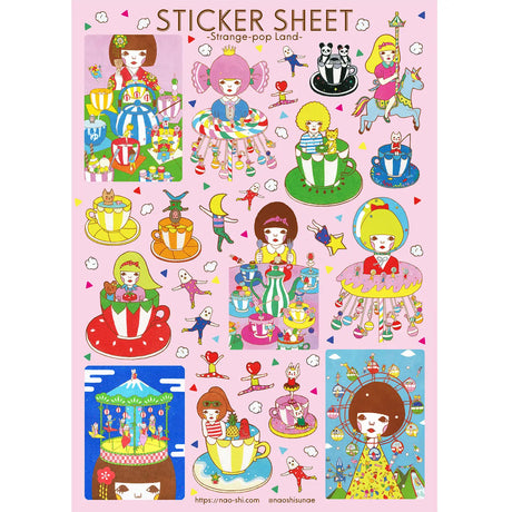 Naoshi Strange-Pop Land Sticker Sheet

Strange-Pop Land sticker sheet is perfect for decorating your journal, binder, planner, scrapbook or laptop.