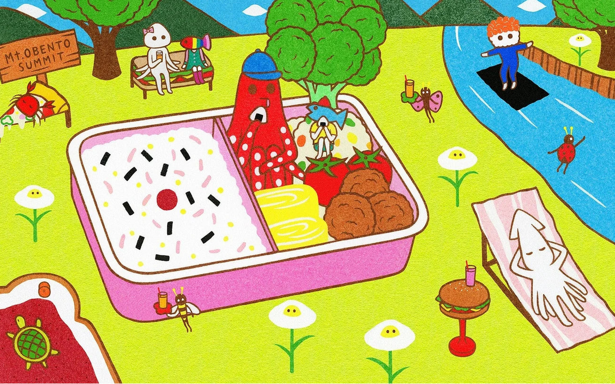 Naoshi The Summit of Mount Obento Postcard

These postcards are featuring striking colorful and whimsical world. Artwork made with colored sand and then scans them in high quality.
