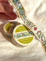 This washi tape features little bugs hidden in vines! Taken from the borders of my Bug Fairy print.

This roll is 15mm wide x 10m of paper tape. Washi tape is super durable and flexible. It tears easily and can be safely applied to a variety of surfaces; it doesn’t leave a sticky residue behind, making it especially ideal for stationery and hanging prints temporarily.