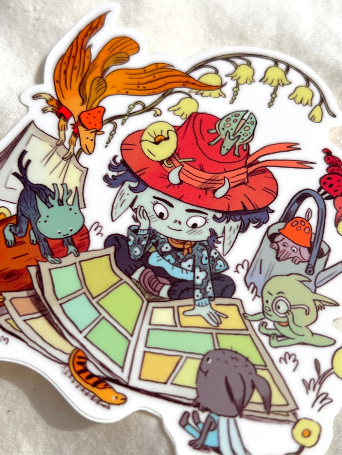 This large Comic Readers matte sticker scene is 4" x 3.83". Great for water bottles, laptops or notebooks! They’re durable and waterproof and the thick vinyl protects the stickers from scratching, water and sunlight.