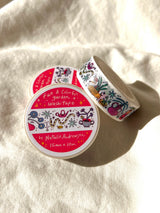 This washi features a vibrant garden with little bugs and even a snake!