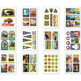 Cavallini & Co. Vintage National Parks Tin of Stickers