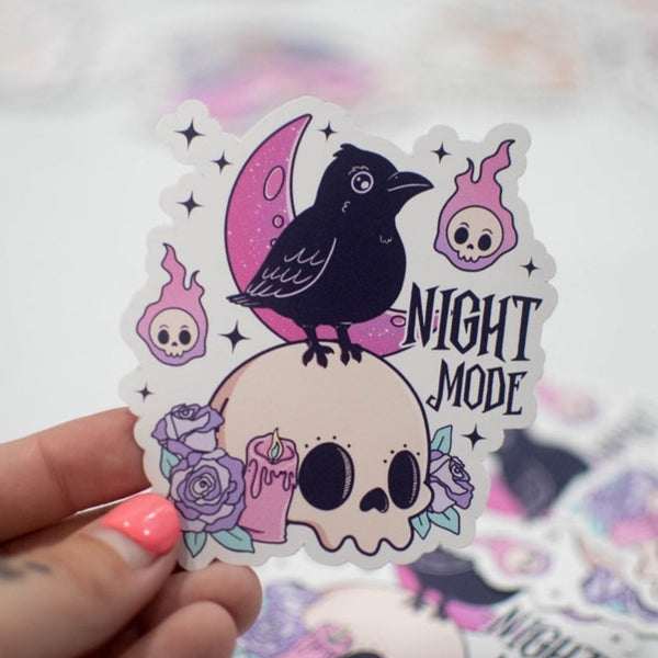 Night Mode Vinyl Sticker
