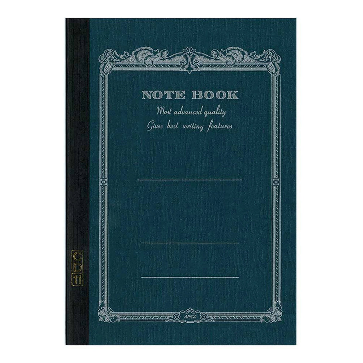 High-quality notebooks are ideal for jotting ideas, taking notes, sketching, making lists, and more. They are perfect for use at home or the office.&nbsp;

It contains white, ruled, acid-free paper.
Comes in a variety of colors, including white, ivory, sky blue, red, aqua blue, green, charcoal, mustard yellow, and navy.
The cover is made from thick, brightly colored specialty paper.&nbsp;
Sturdy thread binding allows the notebook to lay flat, making writing a breeze.&nbsp;
The exterior features a classical 