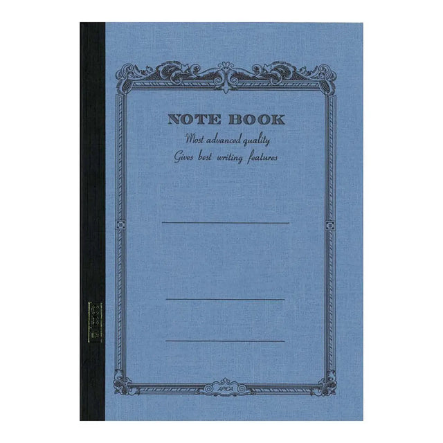 High-quality notebooks are ideal for jotting ideas, taking notes, sketching, making lists, and more. They are perfect for use at home or the office.&nbsp;

It contains white, ruled, acid-free paper.
Comes in a variety of colors, including white, ivory, sky blue, red, aqua blue, green, charcoal, mustard yellow, and navy.
The cover is made from thick, brightly colored specialty paper.&nbsp;
Sturdy thread binding allows the notebook to lay flat, making writing a breeze.&nbsp;
The exterior features a classical 