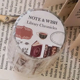 This classic literature PET tape is designed for book lovers who want their journals to feel like a page from a favourite novel. Featuring hand-drawn illustrations inspired by beloved classics including Wuthering Heights and Pride and Prejudice, it's pre-cut for effortless use, no scissors, just peel and place.

Extra wide at 50mm with a matt transparent finish that layers beautifully over any journal background. Design loop is 75cm, with approximately 6.5 design loops per roll, there's plenty to work with.