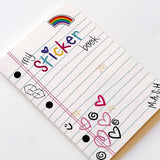 Notebook Scribbles Sticker Book