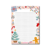 Pink Christmas Delight A5 Notepad