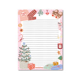 Only Happy Things Stationery - Notepad Christmas Girl Notepad A5