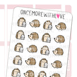 M1390 Hedgehogs Sticker Sheet