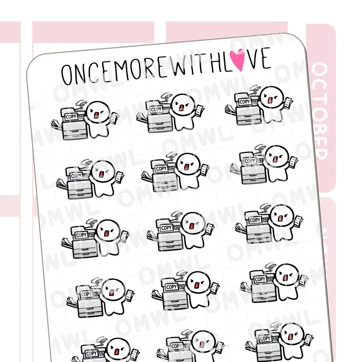 M1440 Mad Photocopying Sticker Sheet