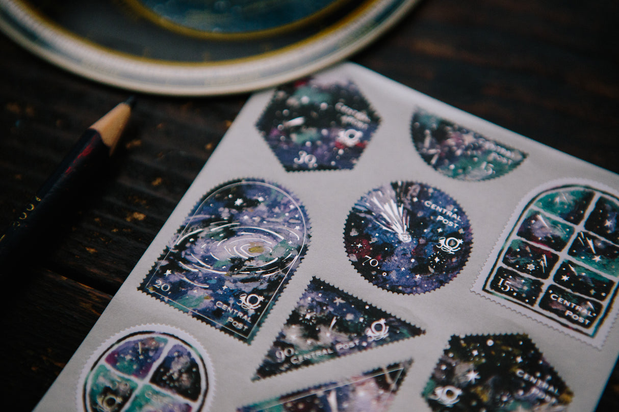 OURS Studio Colorful Night Stamp Style Sticker