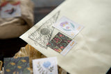 OURS Studio Desk of Botanist Stamp Style Sticker