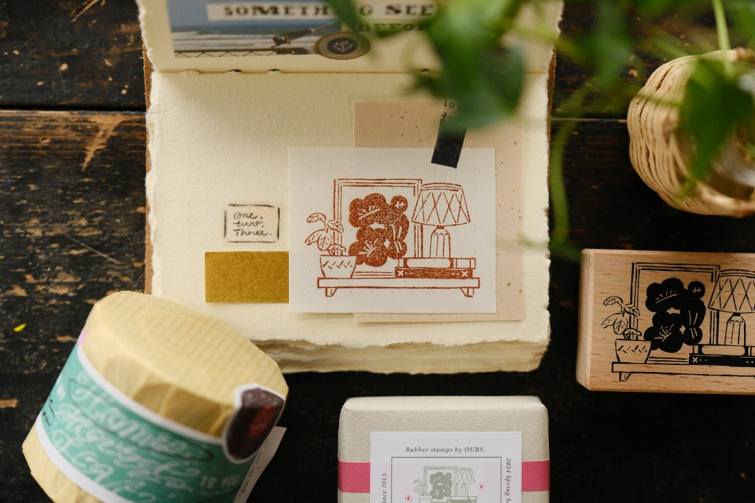 OURS Studio On the Wall Rubber Stamp