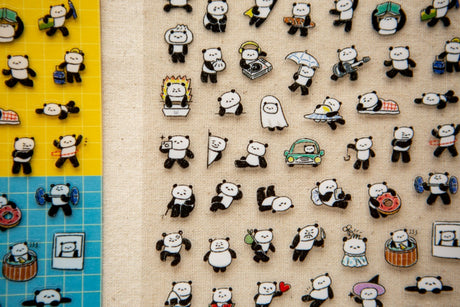 OURS Studio Panda! Panda! Clear Sticker Sheet