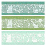 Cinta washi blanca de gatos Oboro