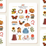 OchMonika Folk Cottage Sticker Sheet

A sticker sheet full of cute little stickers perfect for planners, journals, or scrapbooking ❤