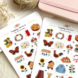 OchMonika Folk Cottage Sticker Sheet

A sticker sheet full of cute little stickers perfect for planners, journals, or scrapbooking ❤