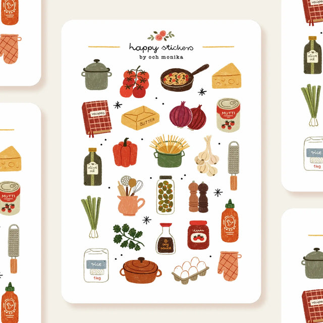 OchMonika Home Cooking Sticker Sheet

A sticker sheet full of cute little stickers perfect for planners, journals, or scrapbooking ❤