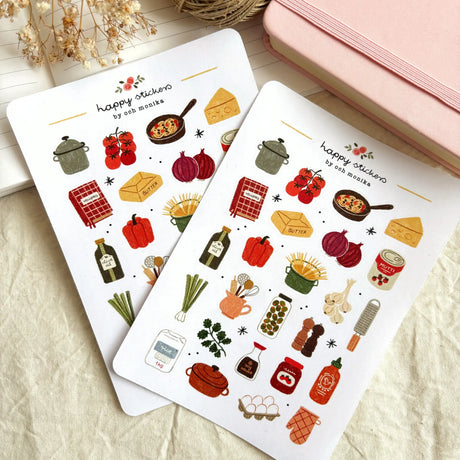 OchMonika Home Cooking Sticker Sheet

A sticker sheet full of cute little stickers perfect for planners, journals, or scrapbooking ❤
