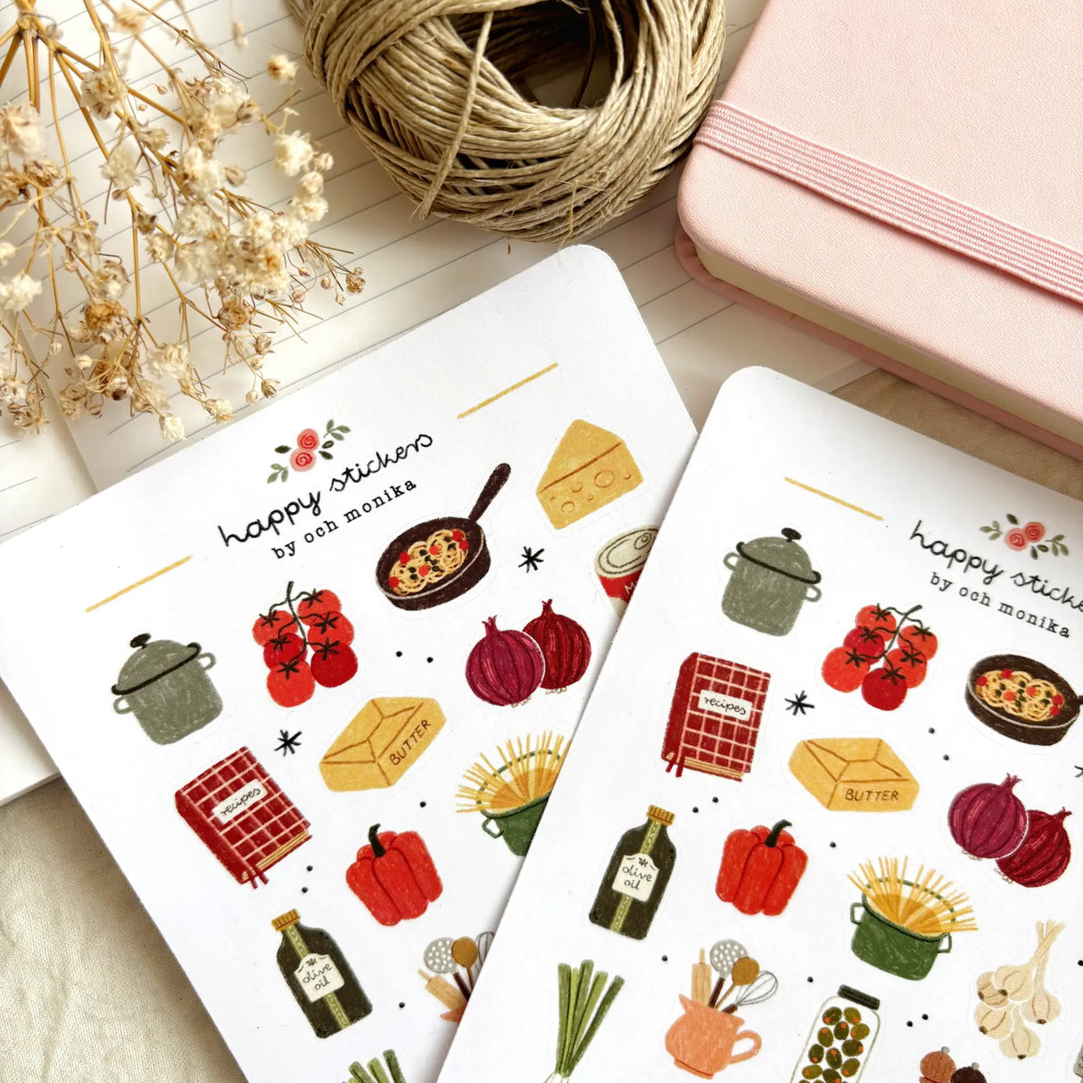 OchMonika Home Cooking Sticker Sheet

A sticker sheet full of cute little stickers perfect for planners, journals, or scrapbooking ❤