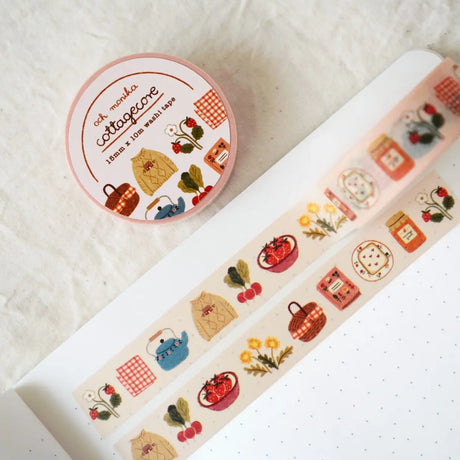 OchMonika Cottagecore Washi Tape

Cottagecore washi tape featuring cozy illustrations. This aesthetic decorative tape brings a nostalgic, slow-living vibe to any stationery collection. All designs are lovingly created by Monika Szczerbińska.