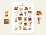 A sticker sheet full of cute little stickers perfect for planners, journals, or scrapbooking ❤