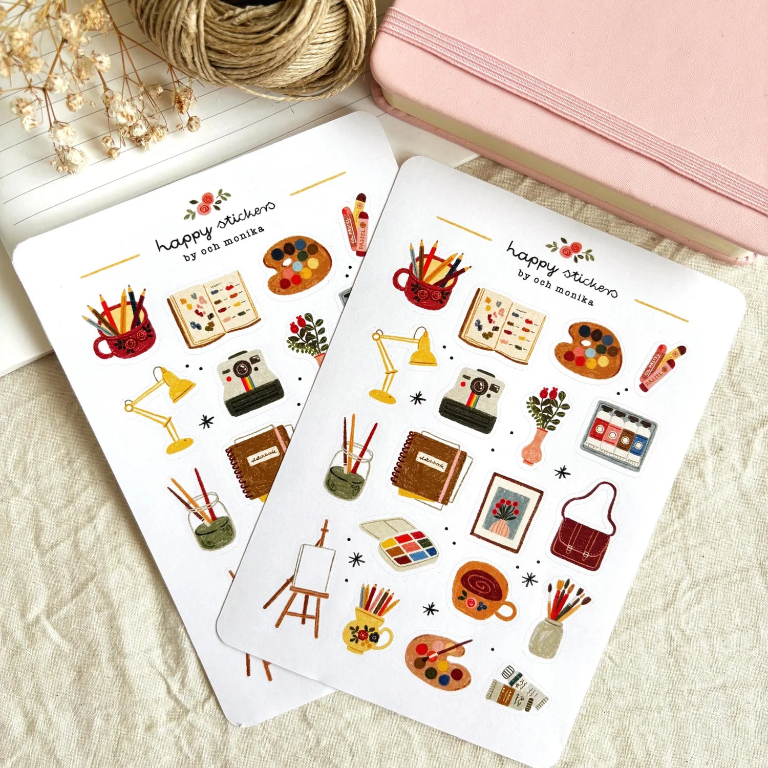 A sticker sheet full of cute little stickers perfect for planners, journals, or scrapbooking ❤