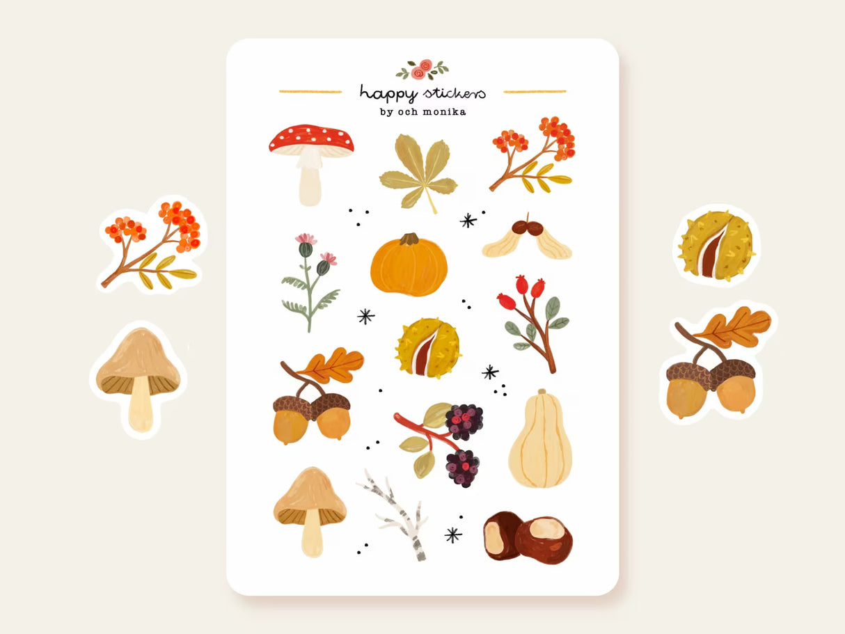 A sticker sheet full of cute little stickers perfect for planners, journals, or scrapbooking ❤