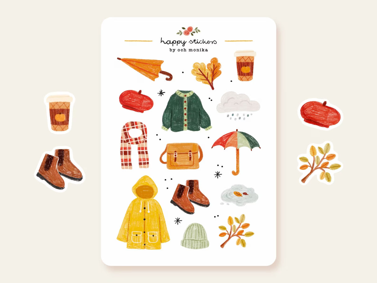 A sticker sheet full of cute little stickers perfect for planners, journals, or scrapbooking ❤