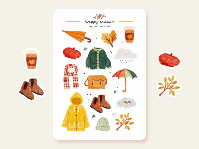 A sticker sheet full of cute little stickers perfect for planners, journals, or scrapbooking ❤