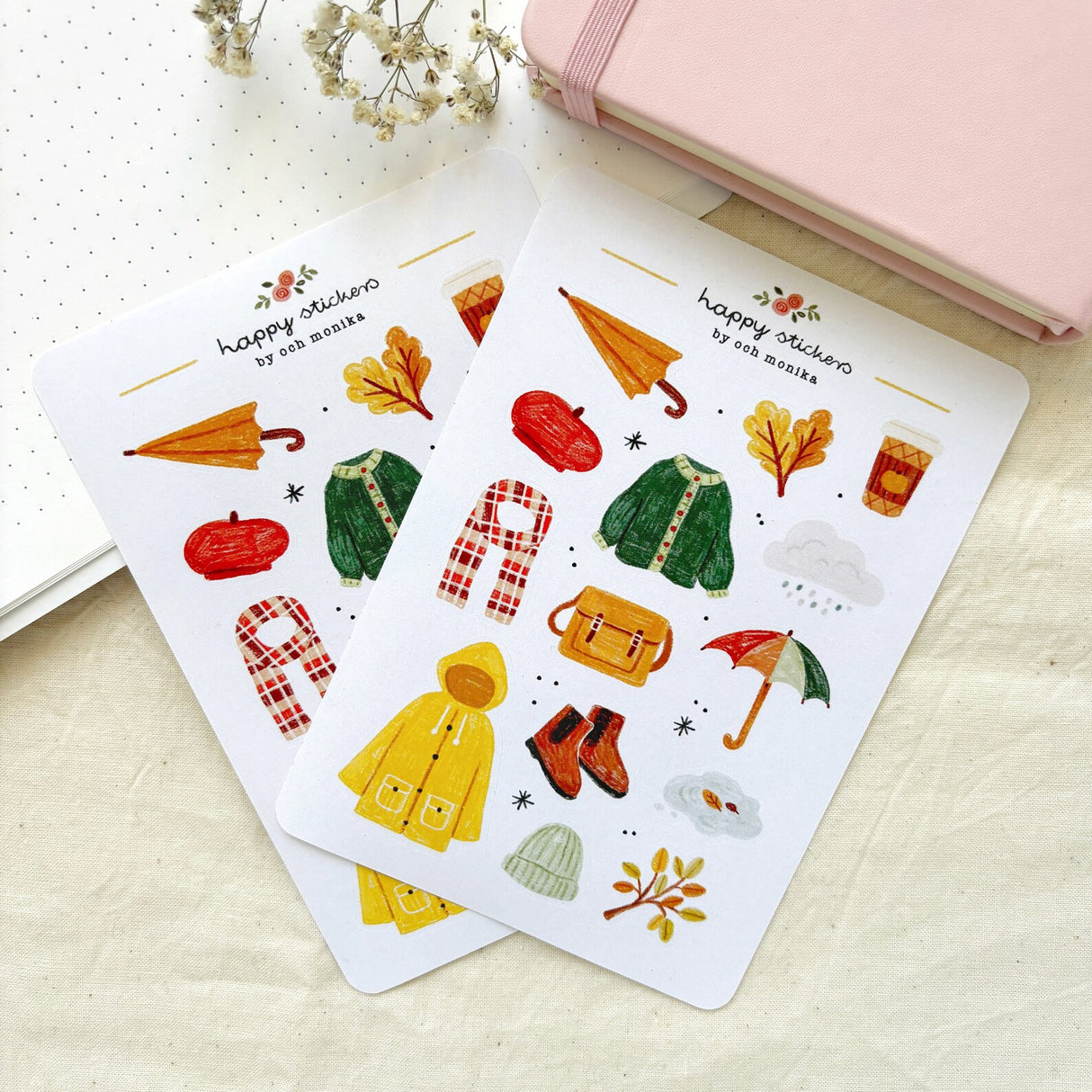 A sticker sheet full of cute little stickers perfect for planners, journals, or scrapbooking ❤