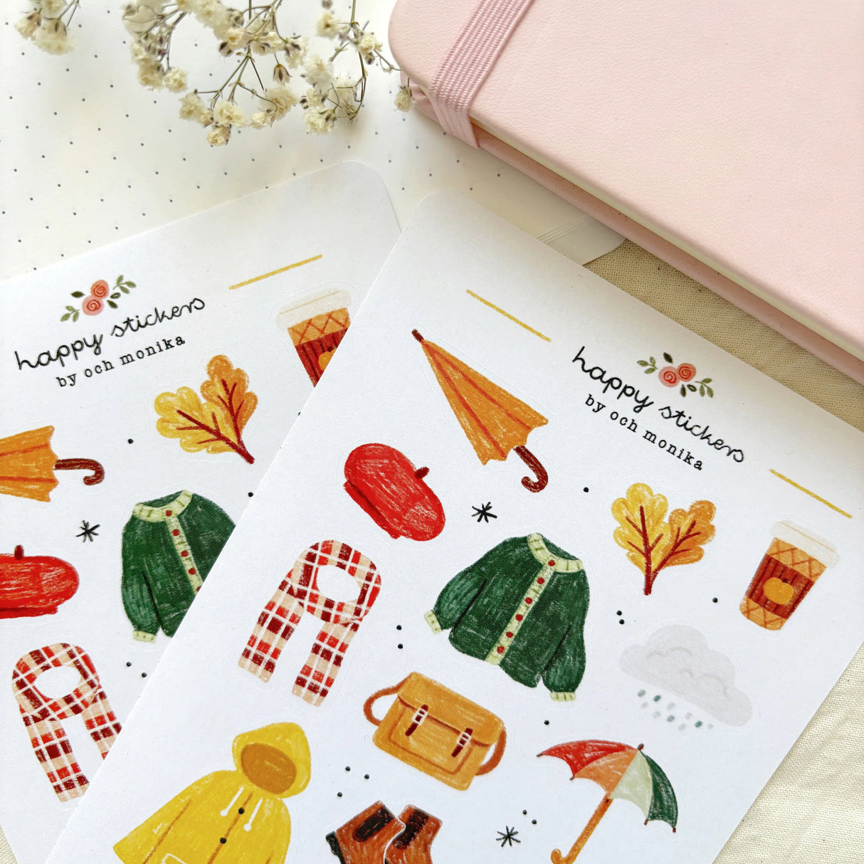 A sticker sheet full of cute little stickers perfect for planners, journals, or scrapbooking ❤