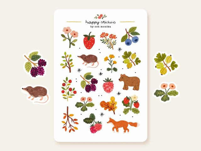 A sticker sheet full of cute little stickers perfect for planners, journals, or scrapbooking ❤