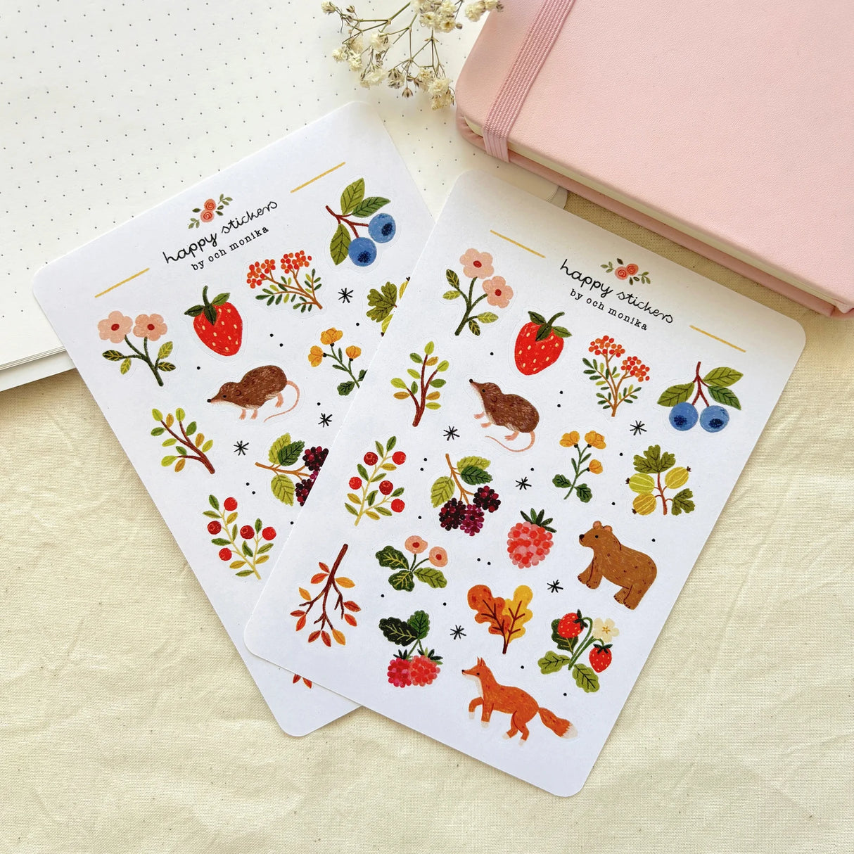 A sticker sheet full of cute little stickers perfect for planners, journals, or scrapbooking ❤