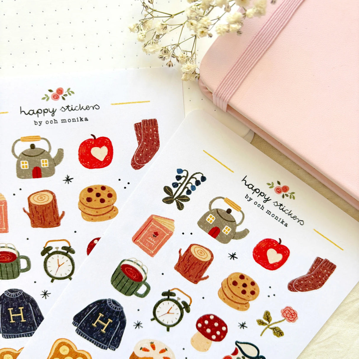 A sticker sheet full of cute little stickers perfect for planners, journals, or scrapbooking ❤