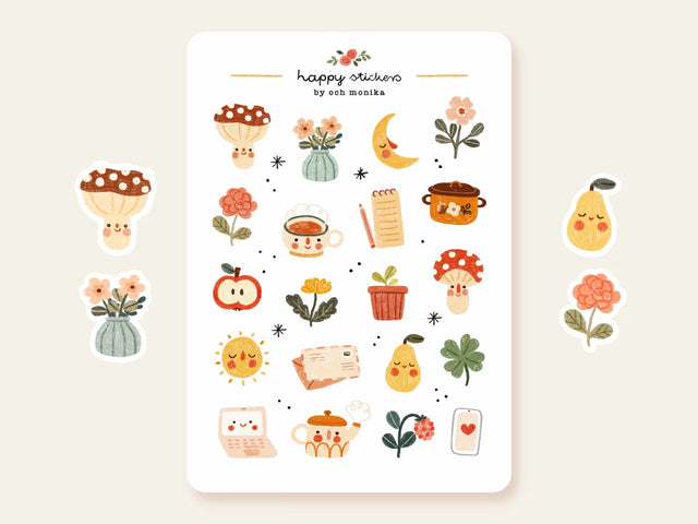 OchMonika Cottagecore 2 Sticker Sheet – Little Craft Place