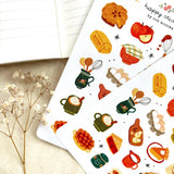 A sticker sheet full of cute little stickers perfect for planners, journals, or scrapbooking ❤