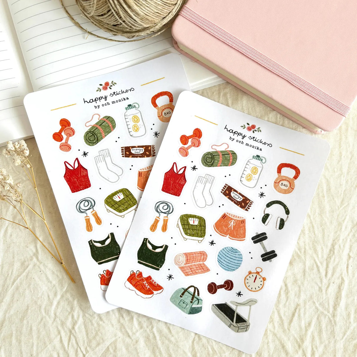 A sticker sheet full of cute little stickers perfect for planners, journals, or scrapbooking ❤