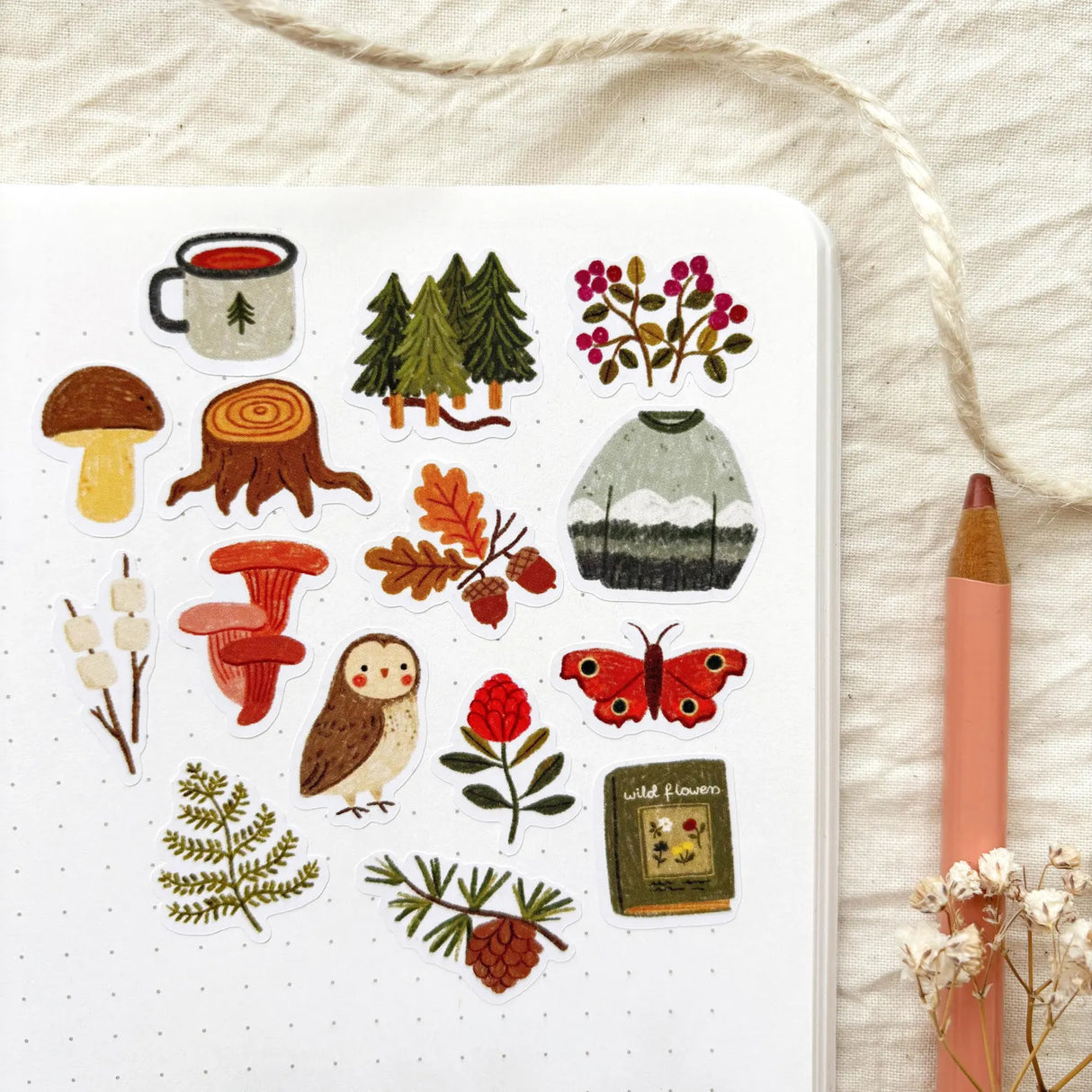 A sticker sheet full of cute little stickers perfect for planners, journals, or scrapbooking ❤