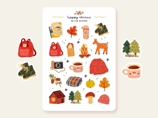 A sticker sheet full of cute little stickers perfect for planners, journals, or scrapbooking ❤