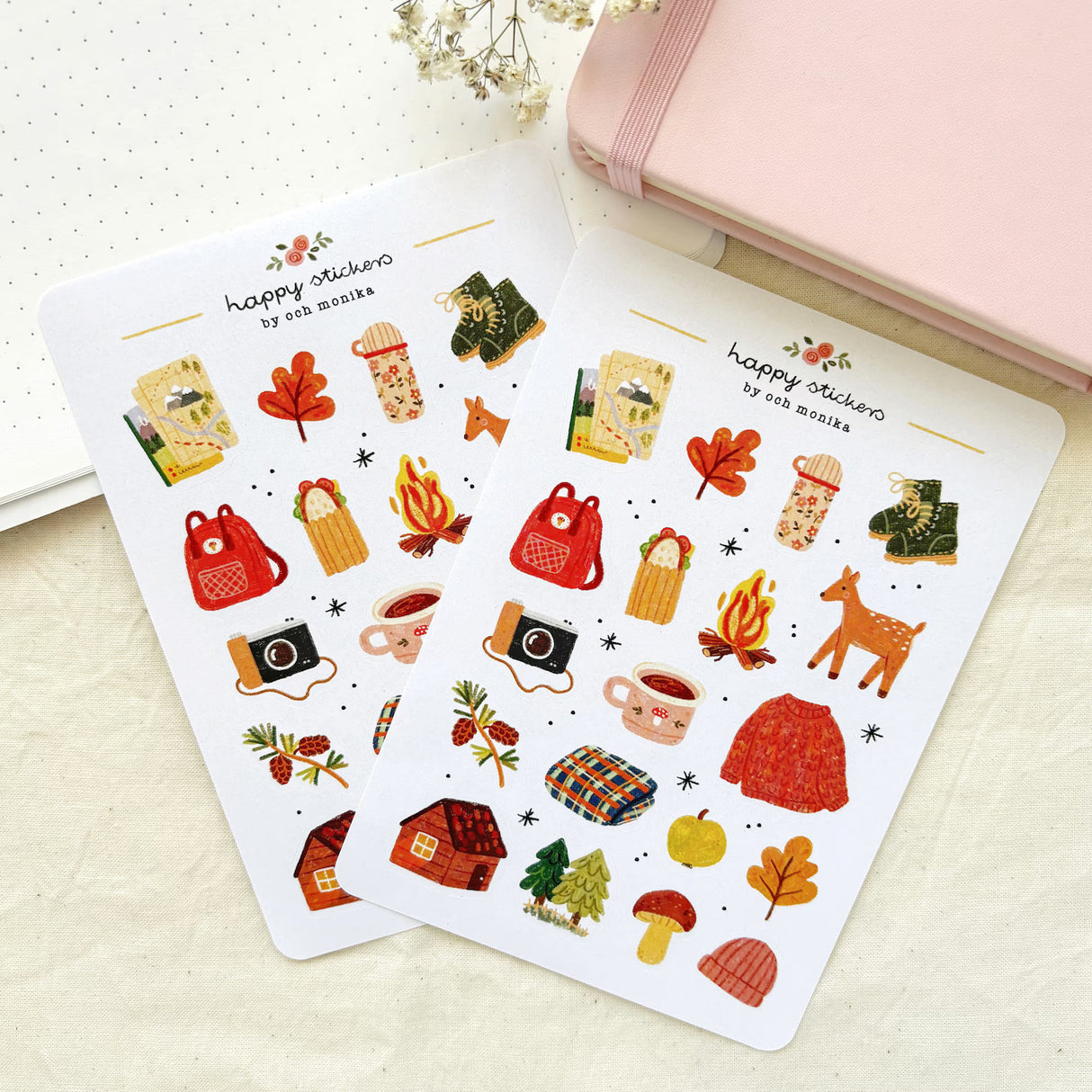 A sticker sheet full of cute little stickers perfect for planners, journals, or scrapbooking ❤