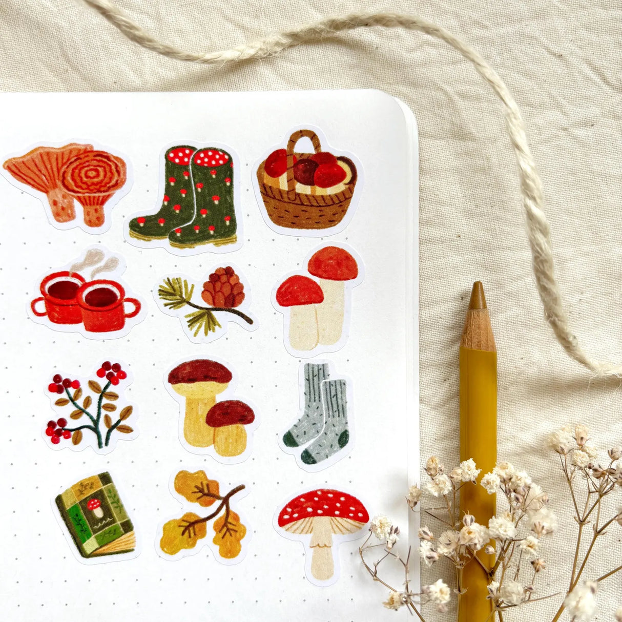 A sticker sheet full of cute little stickers perfect for planners, journals, or scrapbooking ❤