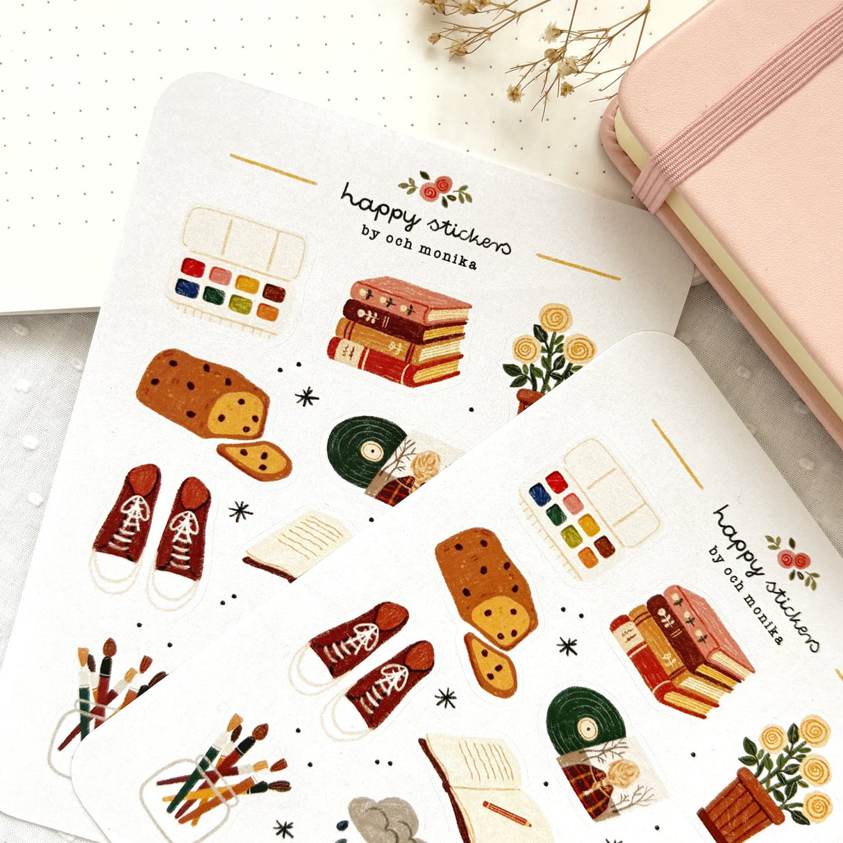 A sticker sheet full of cute little stickers perfect for planners, journals, or scrapbooking ❤