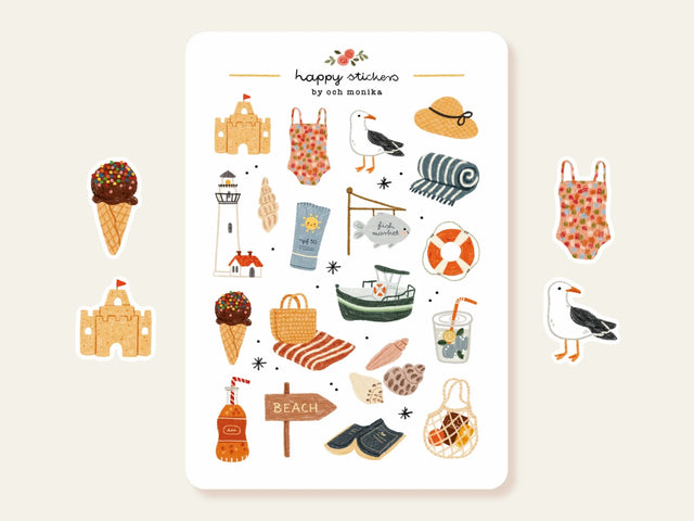 A sticker sheet full of cute little stickers perfect for planners, journals, or scrapbooking ❤