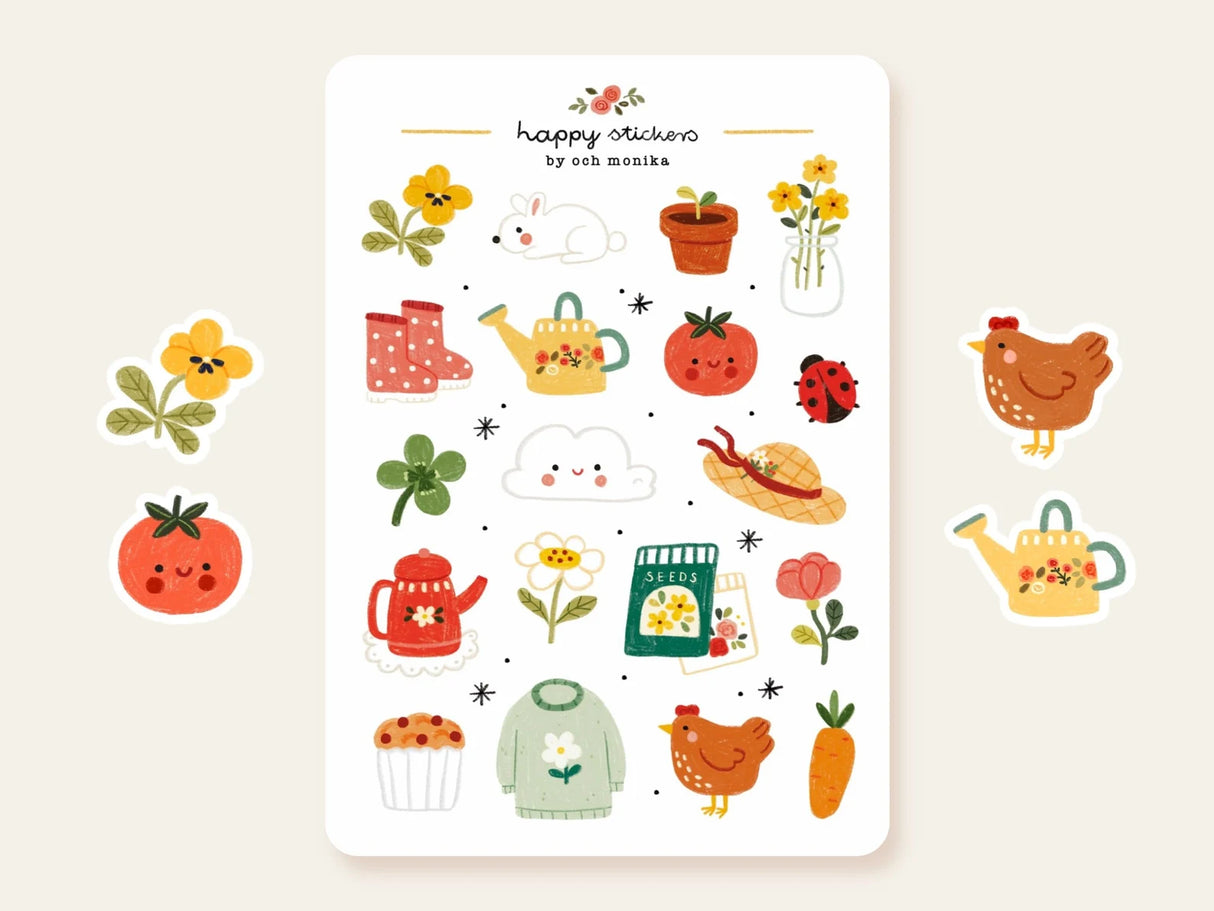 A sticker sheet full of cute little stickers perfect for planners, journals, or scrapbooking ❤